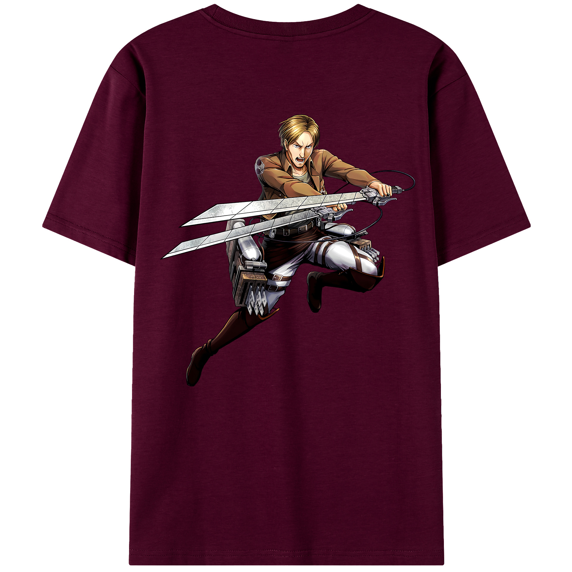 （画像用） 進撃の巨人 Attack on Titan レディース半袖Tシャツ(バックプリント)
